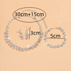 Conjunto Crystal Royale - Zircônia Premium (Design Circular)