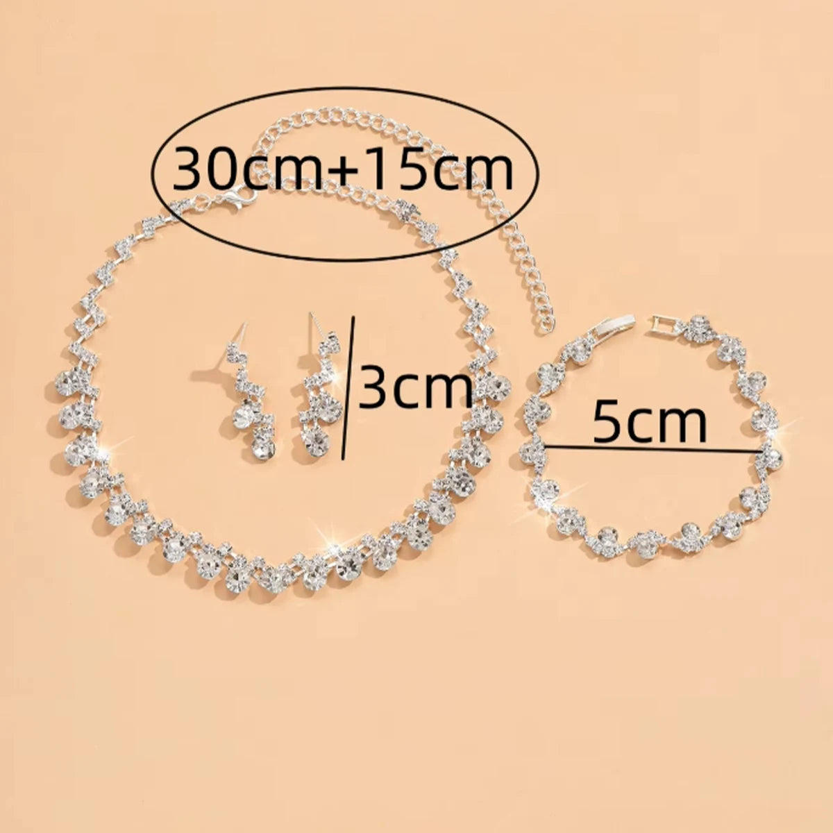 Conjunto Crystal Royale - Zircônia Premium (Design Circular)