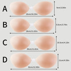 Sutiã Adesivo Push-Up - Invisível com Fecho Frontal (Efeito Silicone)