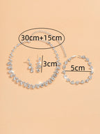 Conjunto Crystal Royale - Zircônia Premium (Design Circular)