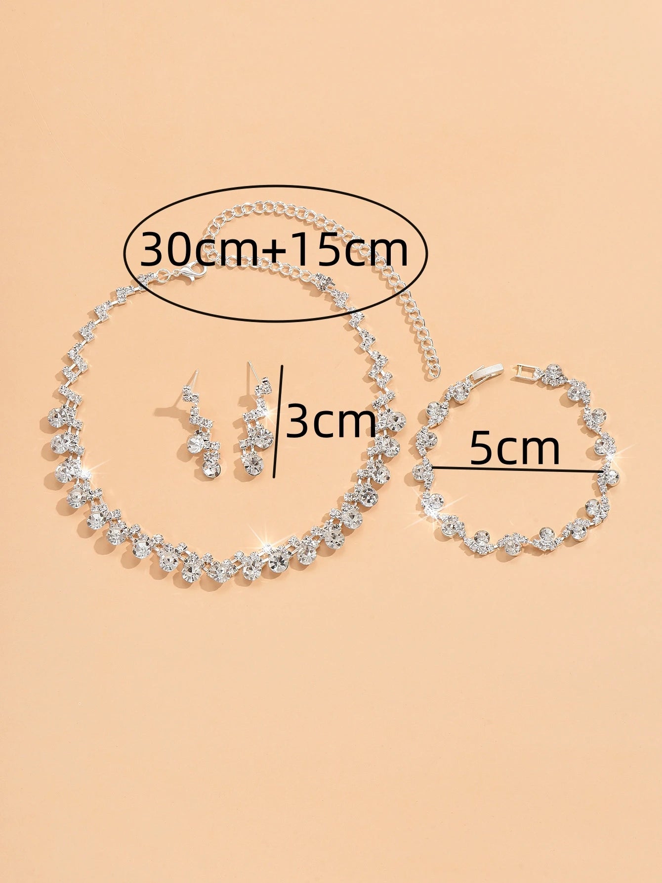 Conjunto Crystal Royale - Zircônia Premium (Design Circular)