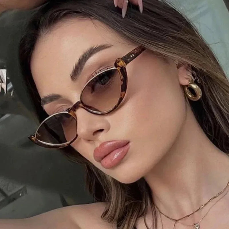 Kit 2 Óculos Vintage "Cat Eye" - Meia Armação (Sol & Imagem)