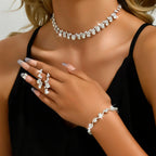 Conjunto Crystal Royale - Zircônia Premium (Design Circular)