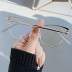 Óculos Anti-Luz Azul Wire Frame - Design Gatinho (Metal Leve)