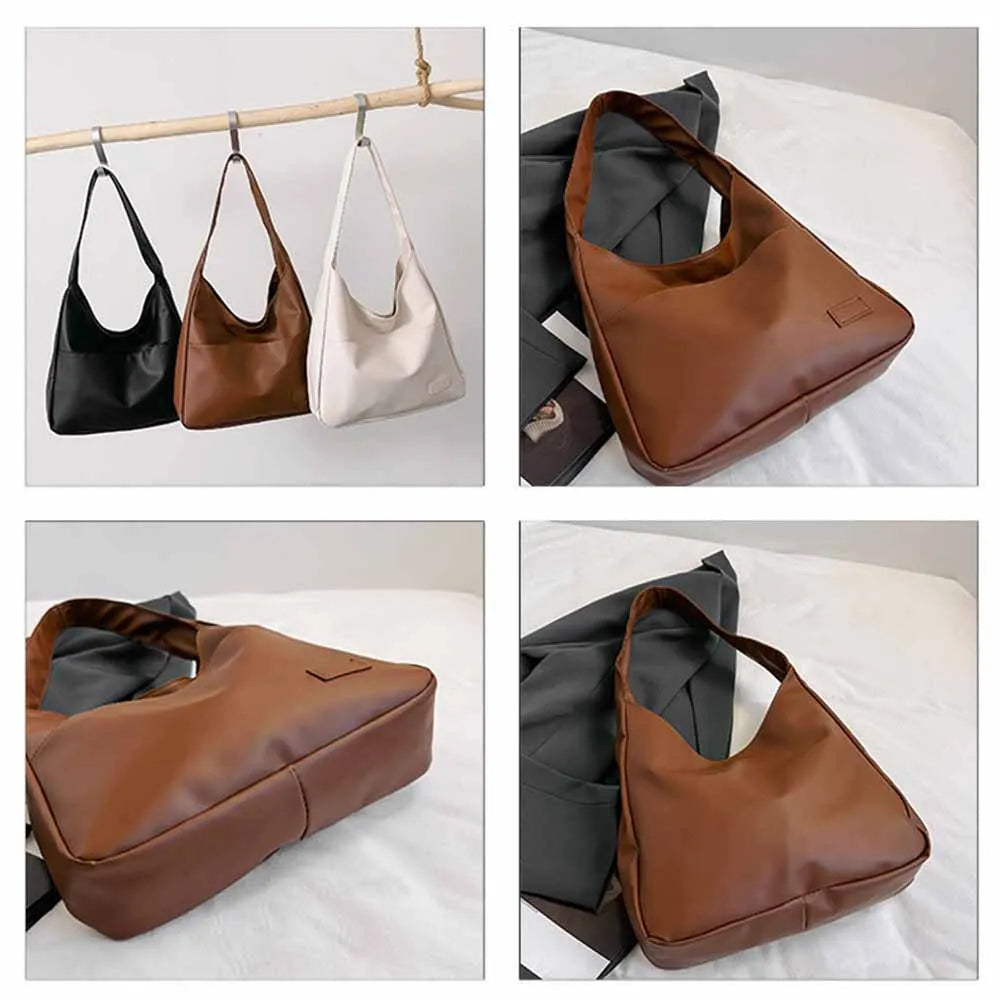 Bolsa Hobo Classic - Design Retrô Minimalista (Grande Capacidade)